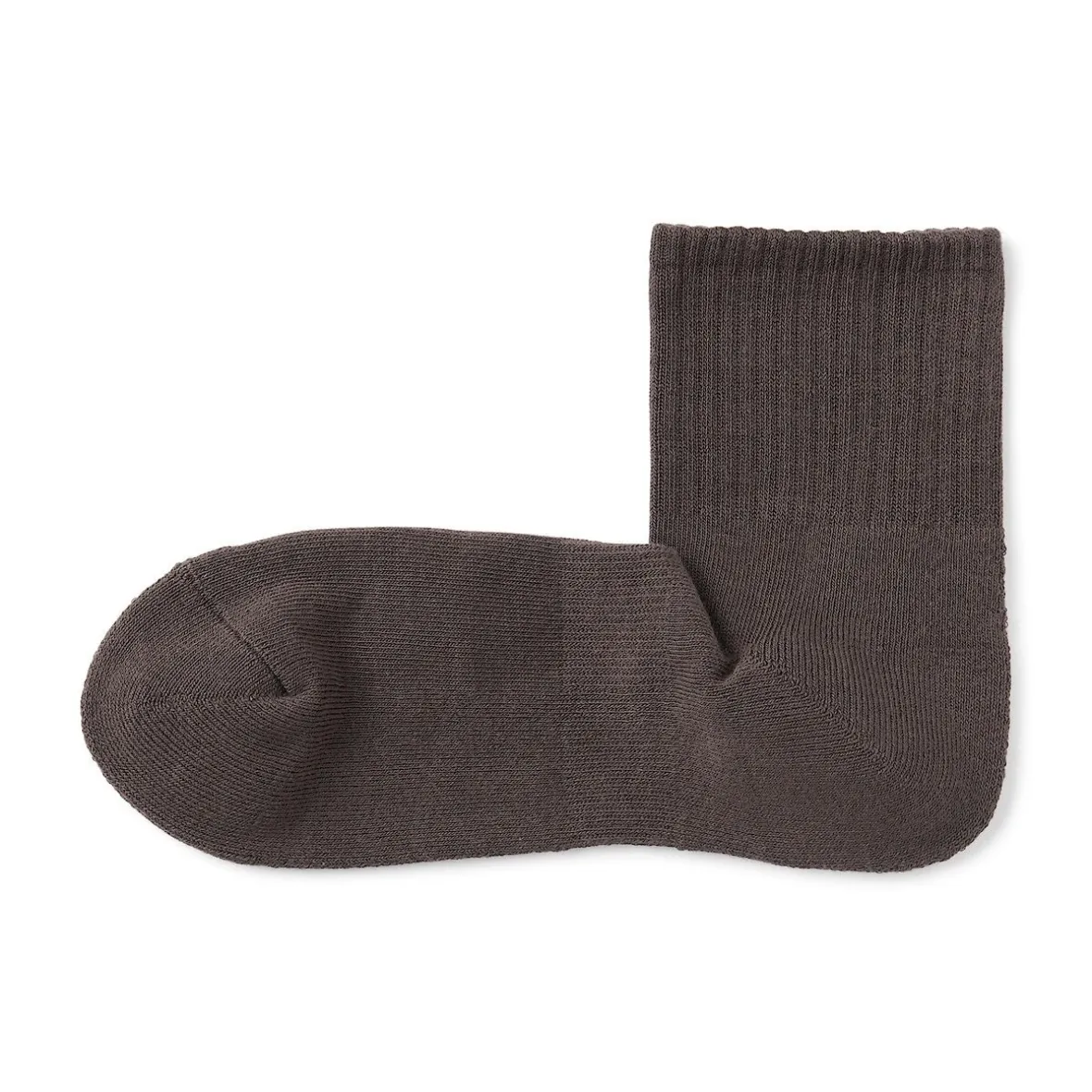 Muji Calcetines cortos de felpa en ángulo recto para hombre