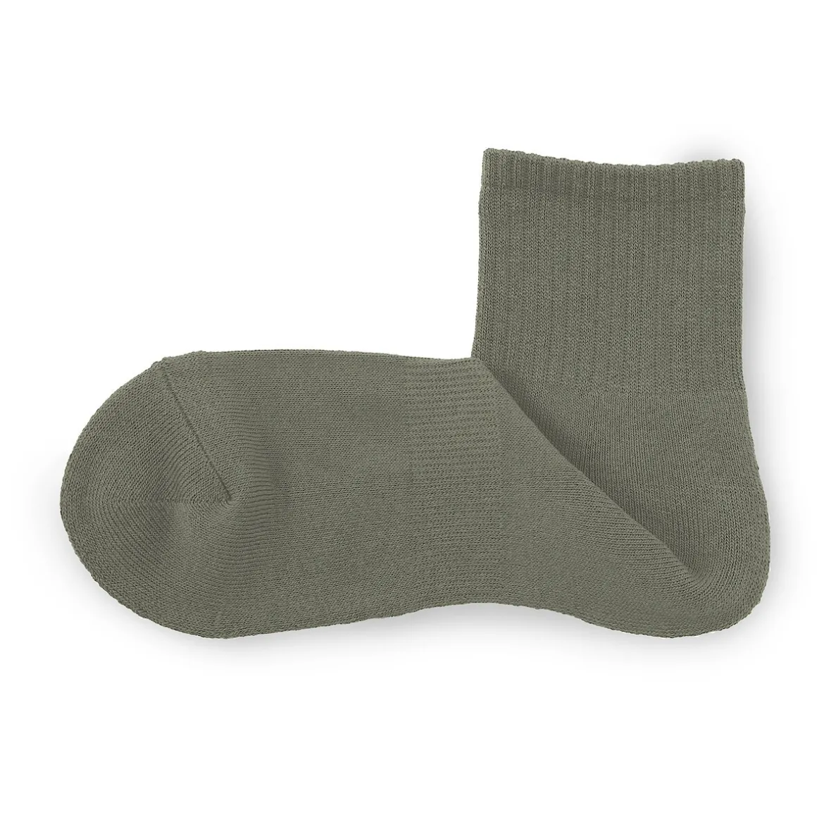 Muji Calcetines cortos de felpa en ángulo recto para hombre