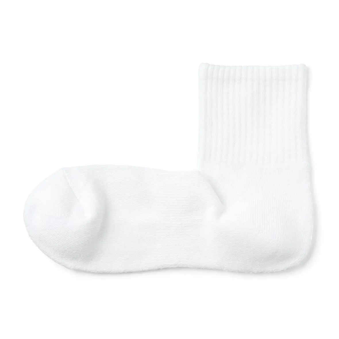 Muji Calcetines cortos de felpa en ángulo recto para hombre