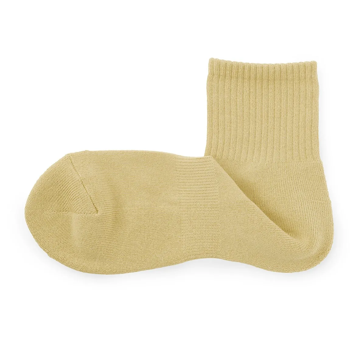 Muji Calcetines cortos de felpa en ángulo recto para hombre