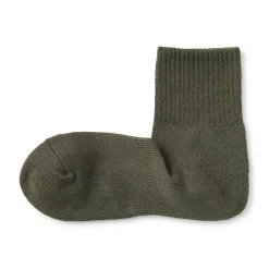 Muji Calcetines cortos de felpa en ángulo recto para hombre
