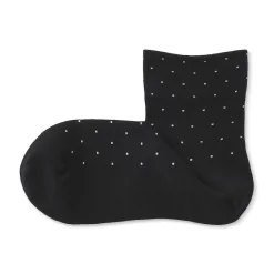 Best Muji Calcetines cortos de puntos con dobladillos cómodos para mujer