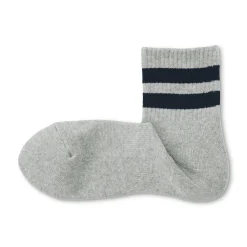 Muji Calcetines cortos forrados de felpa con ángulo recto para hombre