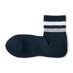 Muji Calcetines cortos forrados de felpa con ángulo recto para hombre