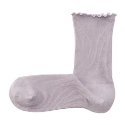 New Muji Calcetines de modal mezclado con ángulo recto y puño cómodo para mujer