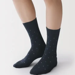 Muji Calcetines elegantes de puntos para hombre