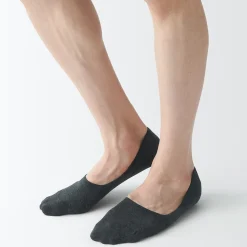 Hot Muji Calcetines finos invisibles con agarre en el talón para hombre