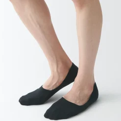 Hot Muji Calcetines finos invisibles con agarre en el talón para hombre