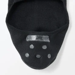 Clearance Muji Calcetines finos invisibles con agarre en el talón para hombre