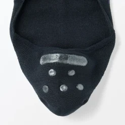 Clearance Muji Calcetines finos invisibles con agarre en el talón para hombre