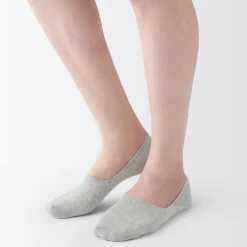 Muji Calcetines finos invisibles con agarre en el talón para mujer
