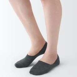 Muji Calcetines finos invisibles con agarre en el talón para mujer