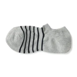 Sale Muji Calcetines invisibles para deportivas en ángulo recto para hombre ‐ Rayas