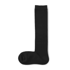 Best Muji Calcetines largos con dobladillos cómodos para mujer