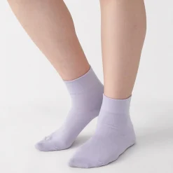 Outlet Muji Calcetines tobilleros de modal mezclado con ángulo recto y puño cómodo para mujer
