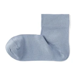Outlet Muji Calcetines tobilleros de modal mezclado con ángulo recto y puño cómodo para mujer