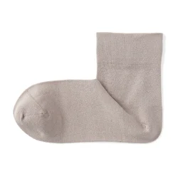 Outlet Muji Calcetines tobilleros de modal mezclado con ángulo recto y puño cómodo para mujer