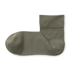 Outlet Muji Calcetines tobilleros de modal mezclado con ángulo recto y puño cómodo para mujer