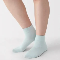 Outlet Muji Calcetines tobilleros de modal mezclado con ángulo recto y puño cómodo para mujer