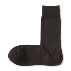 Online Muji Calcetines tobilleros Smart con puntos en ángulo recto para hombre Diseño Marrón