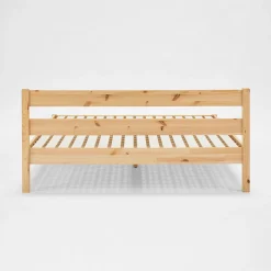 Outlet Muji Cama doble grande de madera de pino
