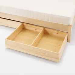 Hot Muji Cama individual de madera de pino