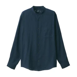 Discount Muji Camisa con cuello mao de lino lavado para hombre