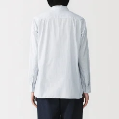 Discount Muji Camisa de algodón lavado fino para mujer