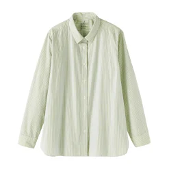 Discount Muji Camisa de algodón lavado fino para mujer