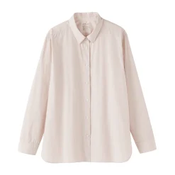 Discount Muji Camisa de algodón lavado fino para mujer