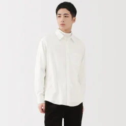 New Muji Camisa de franela para hombre