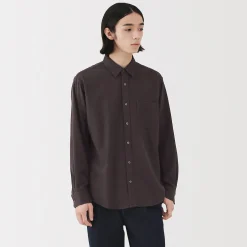New Muji Camisa de franela para hombre