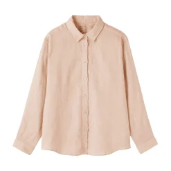 Sale Muji Camisa de lino lavado para mujer