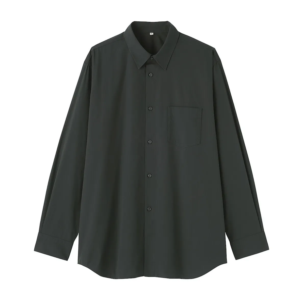 Hot Muji Camisa de popelina de algodón para hombre