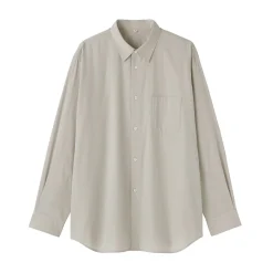 Hot Muji Camisa de popelina de algodón para hombre