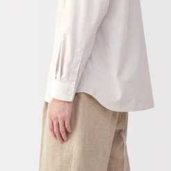 Discount Muji Camisa de popelina de algodón para hombre