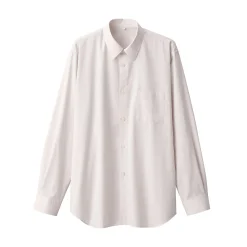 Discount Muji Camisa de popelina de algodón para hombre