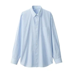Discount Muji Camisa de popelina de algodón para hombre