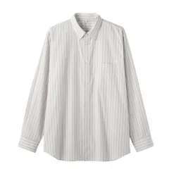 Outlet Muji Camisa de popelín de algodón orgánico para hombre