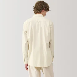 New Muji Camisa de sarga de algodón cepillado para hombre