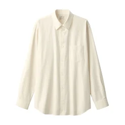 New Muji Camisa de sarga de algodón cepillado para hombre