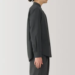 New Muji Camisa estilo Oxford cuello Mao