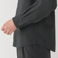New Muji Camisa estilo Oxford cuello Mao