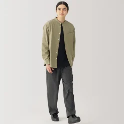 New Muji Camisa estilo Oxford cuello Mao