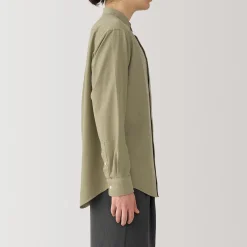 New Muji Camisa estilo Oxford cuello Mao