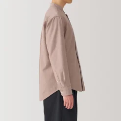 New Muji Camisa estilo Oxford cuello Mao
