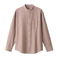 New Muji Camisa estilo Oxford cuello Mao