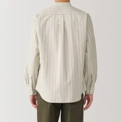 New Muji Camisa estilo Oxford cuello Mao