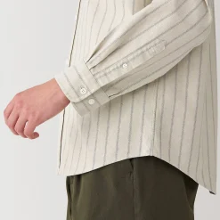 New Muji Camisa estilo Oxford cuello Mao