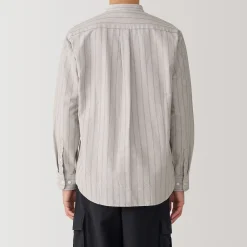 New Muji Camisa estilo Oxford cuello Mao
